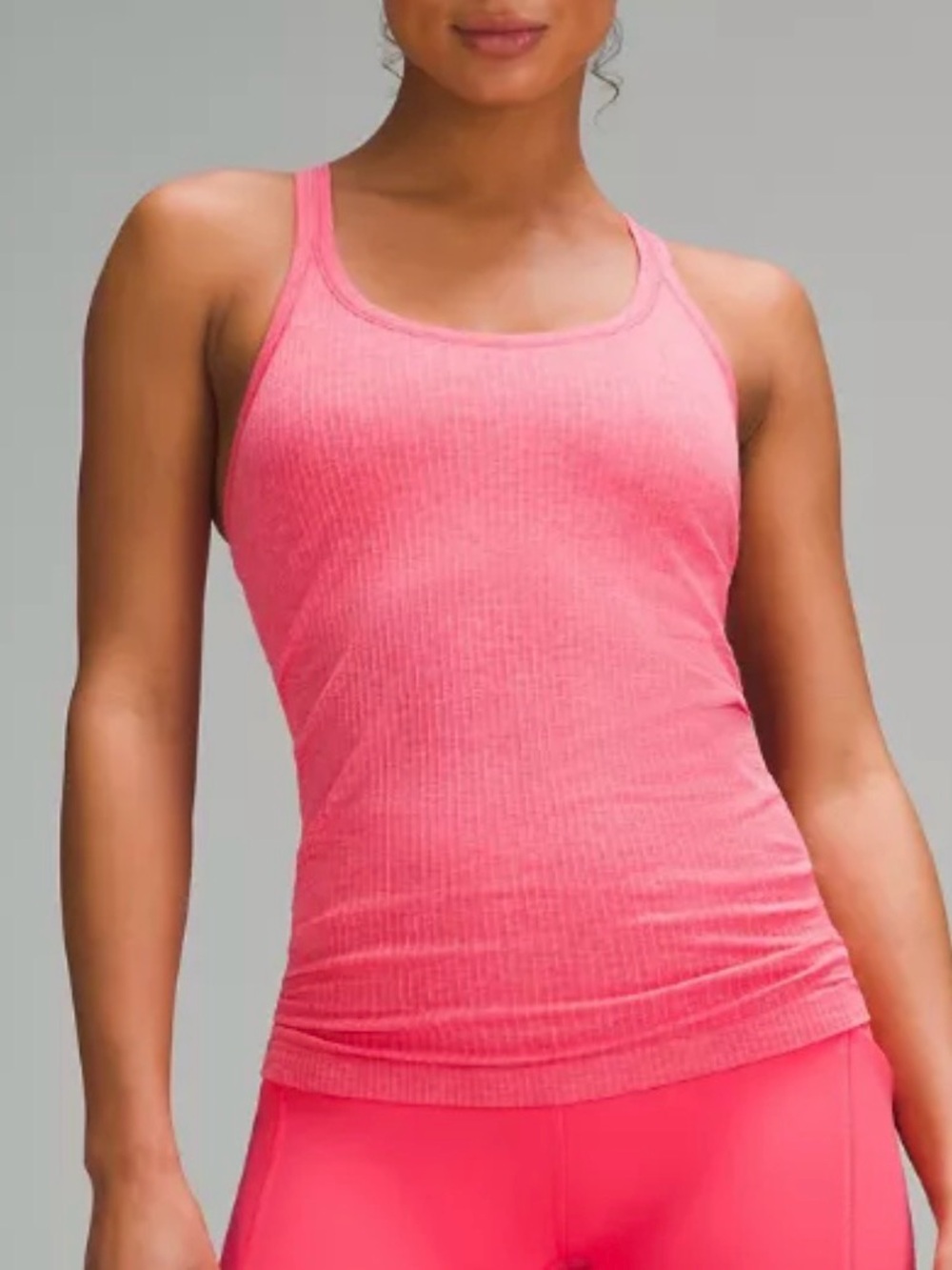 Lululemon Ebb To Street Pink Athletic Tank Top